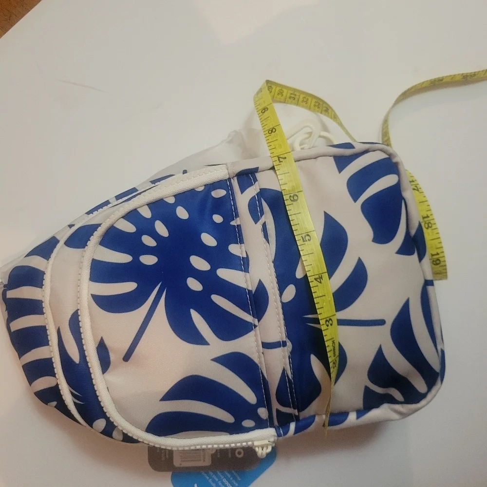 GOGO | Ava Sling Bag in Blue and White Print New With Tags Boho‎ Chic Travel Bag